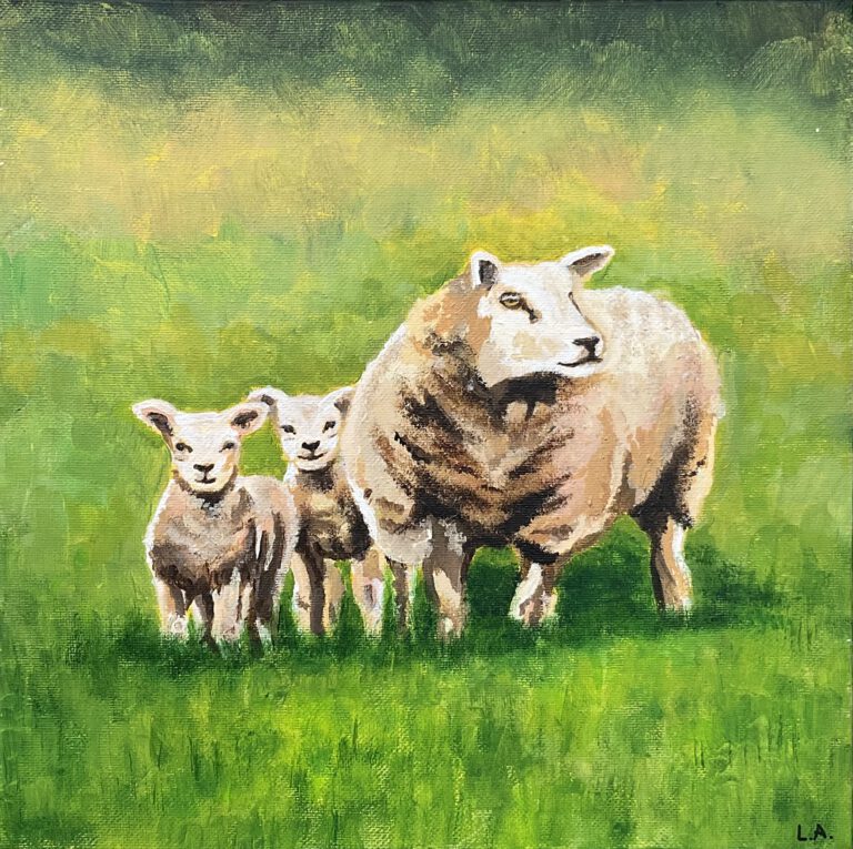 Schilderij schapen